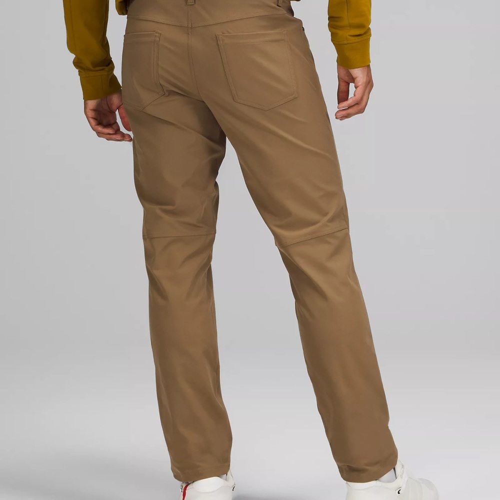 LULULEMON ‘ABC’ Anti Ball Crushing Classic-Fit Pants Brown Artifact Men’s 40 - Picture 2 of 13